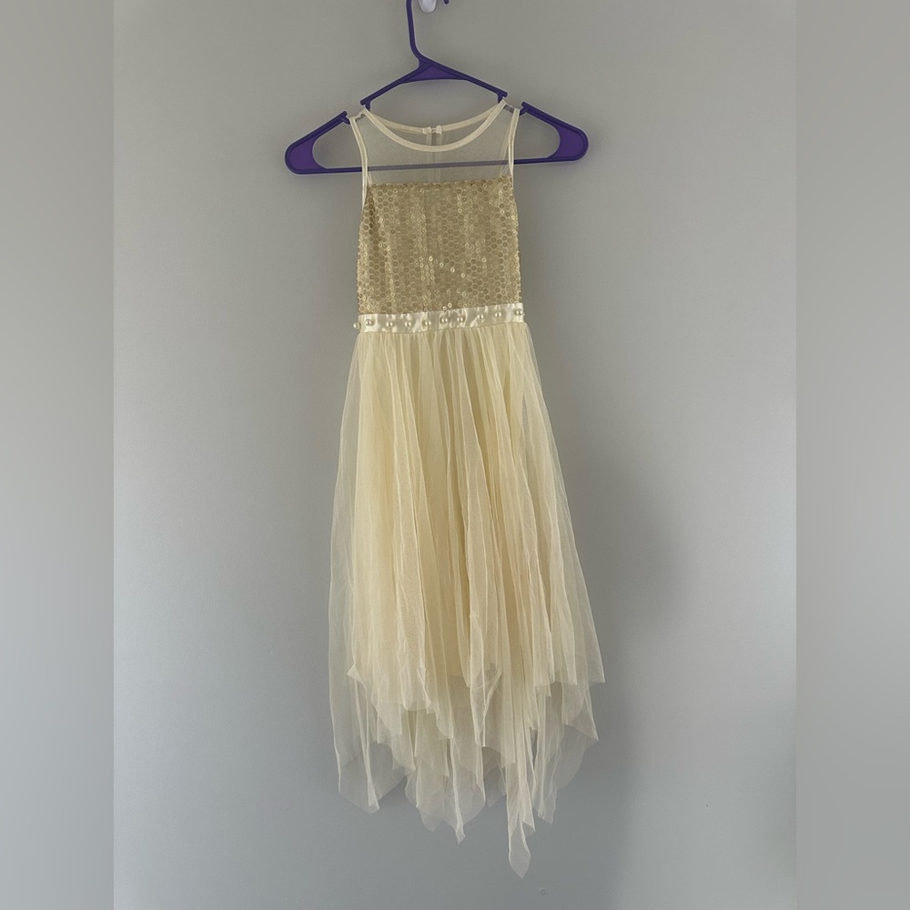 Elegant Cream Kids Dress